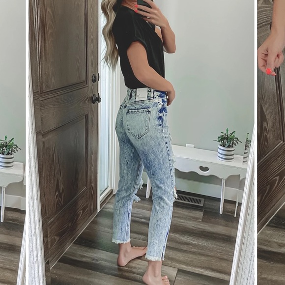 Stella high rise acid wash kan can jeans - Picture 3 of 3